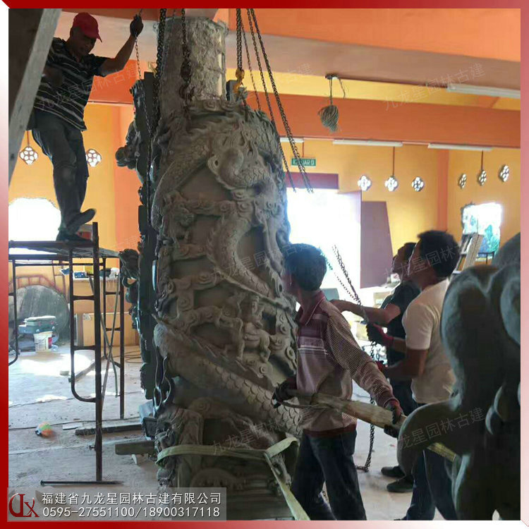 1615260114295405.jpg 石雕龍柱空心圖片