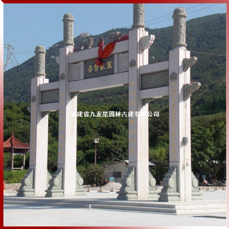 鄉村石雕牌坊圖片