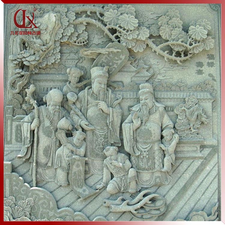 祠堂浮雕-福祿壽喜