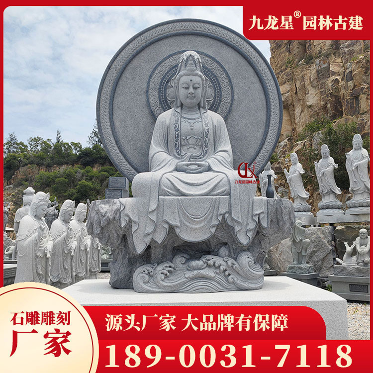 石雕觀音像圖片